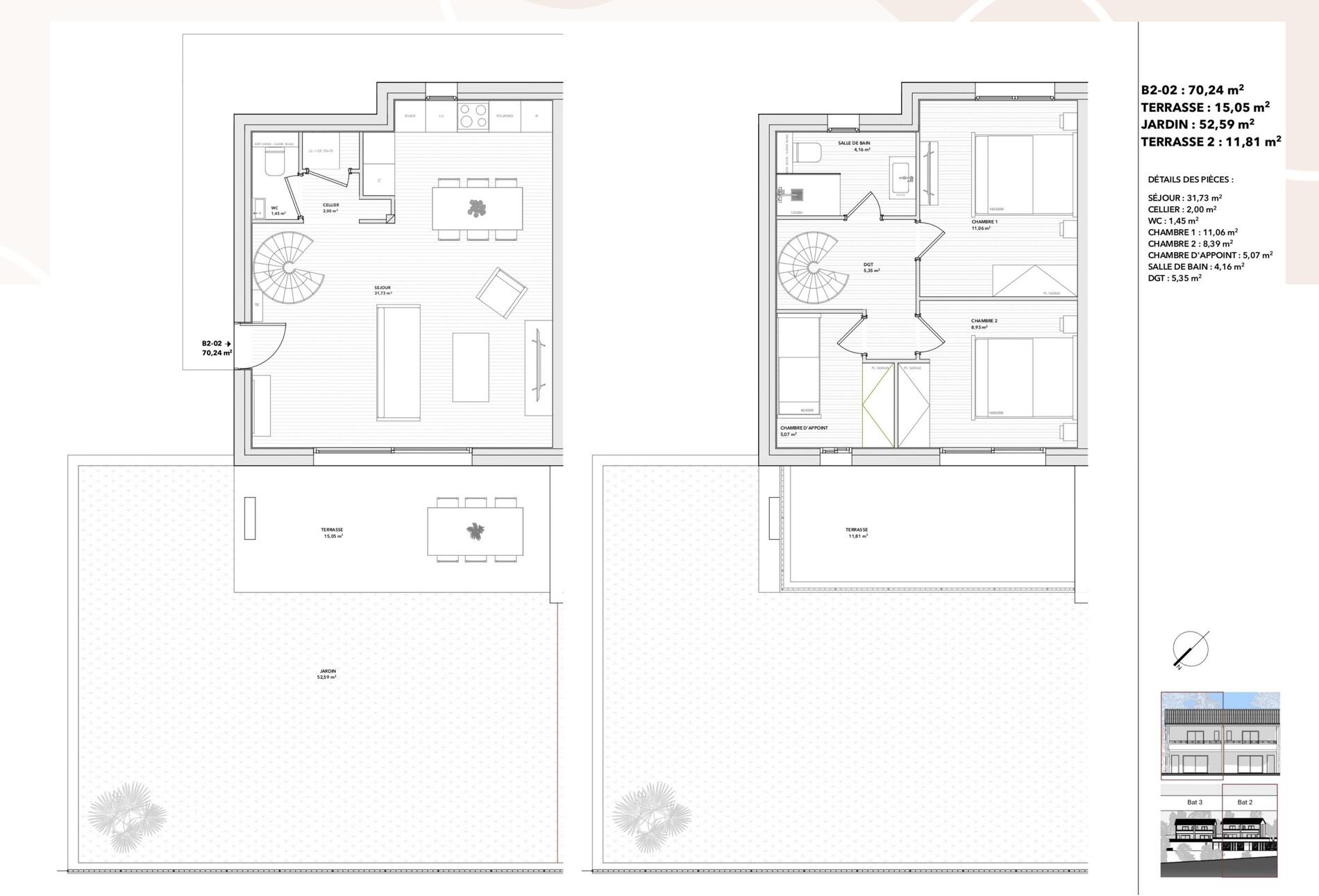 Plan B2-02 — 70,24 m²